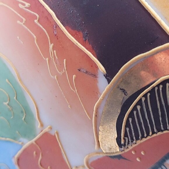 Vintage Takito Japanese Dragon Teapot Satsuma Moriage Handpainted Estate Asian - Picture 11 of 12